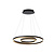 Lampe à suspension Tirreno diamètre 80 cm LED dimmable 3000K noir
