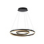 Lampe à suspension Tirreno diamètre 80 cm LED dimmable 3000K noir