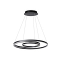 Lampe à suspension Tirreno diamètre 80 cm LED dimmable 3000K noir