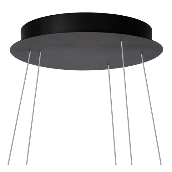 Lampe à suspension Tirreno diamètre 80 cm LED dimmable 3000K noir