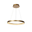 Volan hanging lamp diameter 58 cm LED dimmable 1x48W 2700K matt gold brass