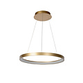 Volan hanglamp diameter 58 cm LED dimbaar 1x48W 2700K mat goud messing