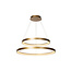 Volan uitzonderlijke hanglamp diameter 78 cm LED dimbaar 1x92W 2700K mat goud messing