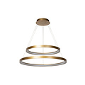 Volan uitzonderlijke hanglamp diameter 78 cm LED dimbaar 1x92W 2700K mat goud messing