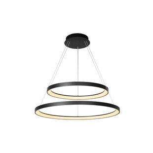 Lampe à suspension spéciale Volan diamètre 78 cm LED dimmable 1x92W 2700K noir