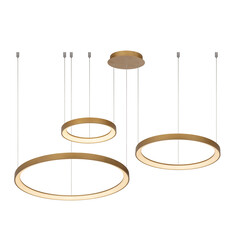 Volan beautiful hanging lamp diameter 78 cm LED dimmable 1x120W 2700K matt gold brass