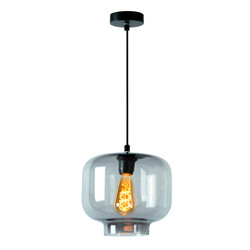 Lampe à suspension fumée Moreno diamètre 25 cm 1xE27