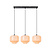 Moreno belle lampe suspendue 3xE27 opale