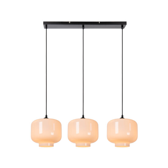Moreno belle lampe suspendue 3xE27 opale