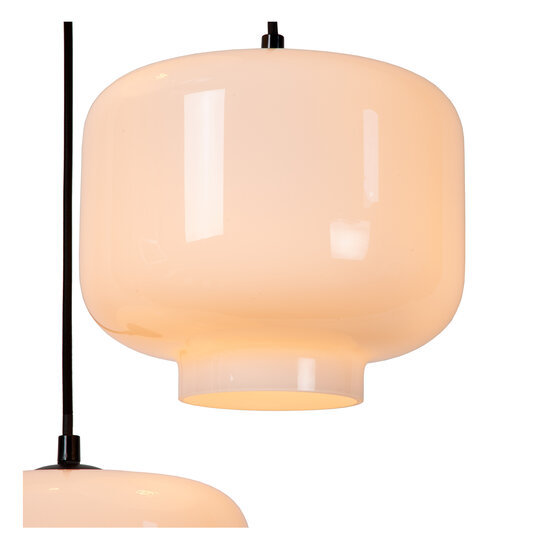 Moreno belle lampe suspendue 3xE27 opale