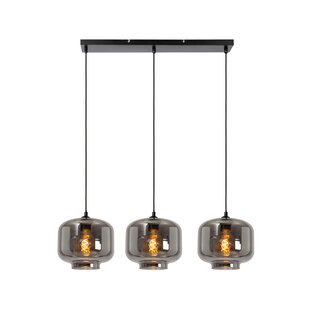 Moreno beautiful hanging lamp 3xE27 smoked