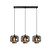 Moreno beautiful hanging lamp 3xE27 smoked
