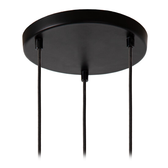 Lampe à suspension Moreno fumé diamètre 46 cm 3xE27 fumée