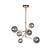 Tadej hanging lamp diameter 72 cm LED G4 6x1.5W 2700K gold