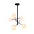 Tadej zwarte hanglamp diameter 72 cm LED G4 6x1,5W 2700K