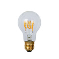 A60 filament lamp diameter 6 cm LED dimbaar E27 1x4,9W 2700K transparant