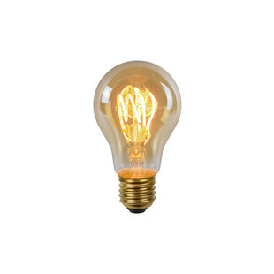 A60 filament lamp diameter 6 cm LED dimbaar E27 1x4,9W 2200K amber
