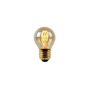 Lámpara incandescente G45 diámetro 4,5 cm LED regulable E27 1x3W 2200K ámbar