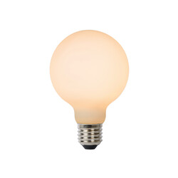 Lampe à filament G80 diamètre 8 cm LED dimmable E27 1x8W 2700K 3 StepDim opale