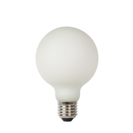 G80 filament lamp diameter 8 cm LED dimbaar E27 1x8W 2700K 3 StepDim opaal