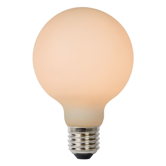 G80 filament lamp diameter 8 cm LED dimbaar E27 1x8W 2700K 3 StepDim opaal