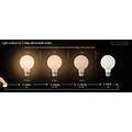 G80 filament lamp diameter 8 cm LED dimbaar E27 1x8W 2700K 3 StepDim opaal