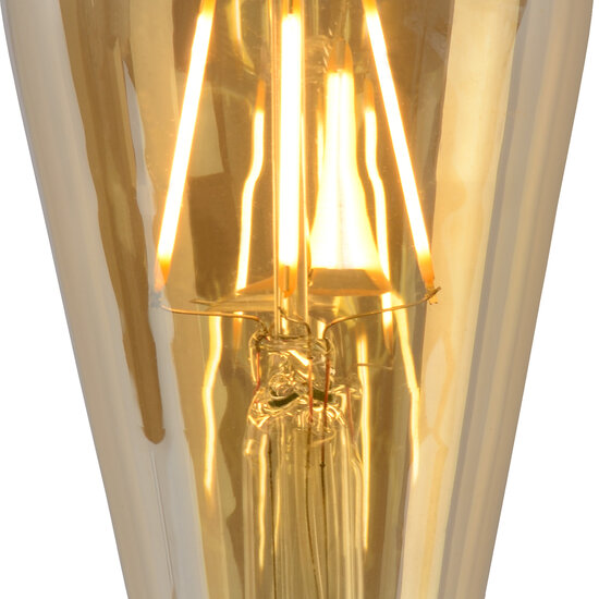 ST64 Glühlampe Durchmesser 6,4 cm LED dimmbar E27 1x5W 2700K bernsteinfarben