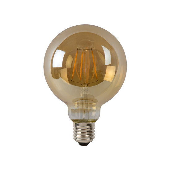 G95 filament lamp diameter 9,5 cm LED dimbaar E27 1x5W 2700K amber