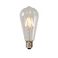 Lámpara de incandescencia ST64 Clase A diámetro 6,4 cm LED E27 1x7W 2700K transparente
