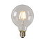 Lámpara de incandescencia G80 Clase B diámetro 8 cm LED regulable E27 1x7W 2700K transparente