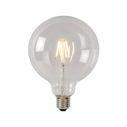 Lámpara de incandescencia G95 Clase B diámetro 9,5 cm LED regulable E27 1x7W 2700K transparente