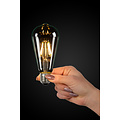 ST64 Filamentlampe der Klasse B, Durchmesser 6,4 cm, LED dimmbar, E27, 1 x 7 W, 2700 K, transparent