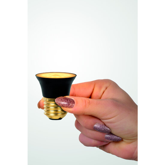 G45 LED lamp diameter 4.3 cm LED dimmable E27 1x5W 2700K 3 StepDim black