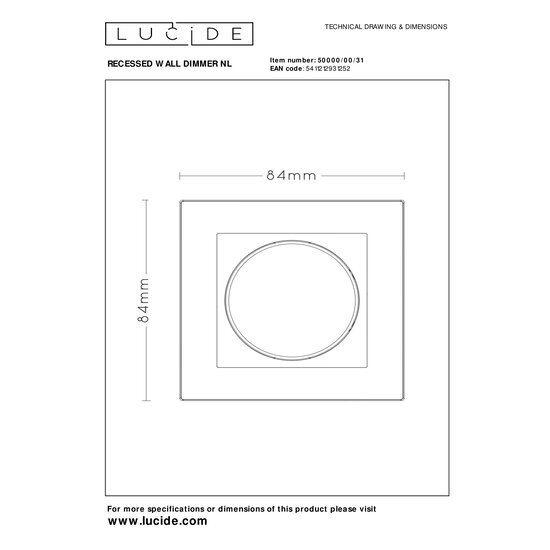 LED dimmer  Fase aansnijding RL 5-150W /Fase afsnijding RC 5-300W wit