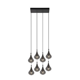 Rayner large hanging lamp LED dimmable G4 8x1.5W 3000K black