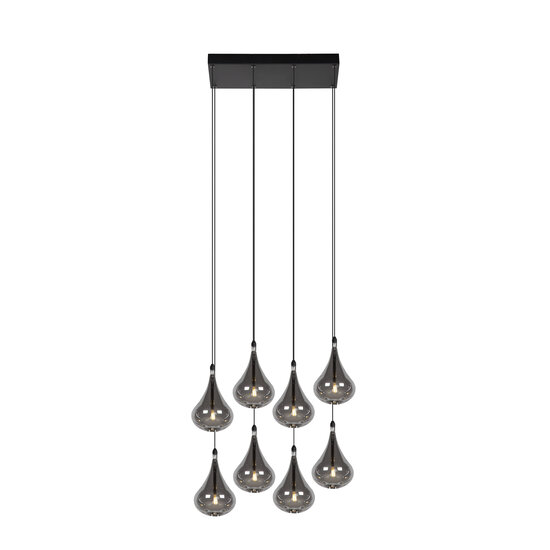 Rayner large hanging lamp LED dimmable G4 8x1.5W 3000K black