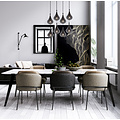 Rayner large hanging lamp LED dimmable G4 8x1.5W 3000K black