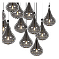 Rayner large hanging lamp LED dimmable G4 8x1.5W 3000K black