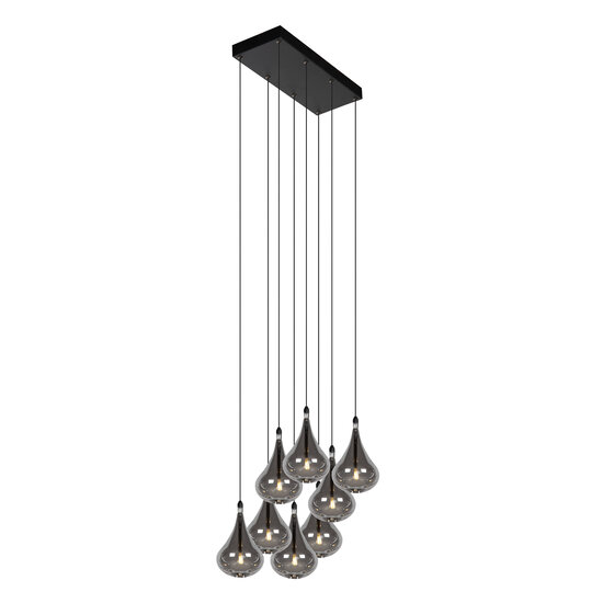 Rayner large hanging lamp LED dimmable G4 8x1.5W 3000K black
