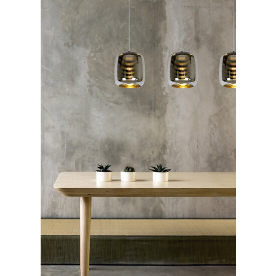 Lampe suspendue Pendulo 3xE27 chromée