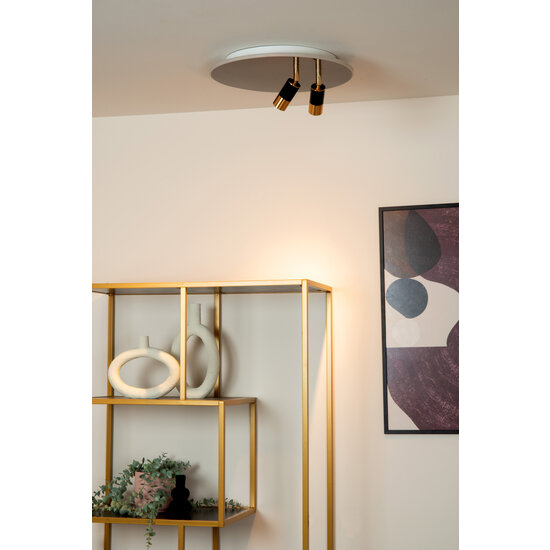 Cluedo Deckenleuchte Durchmesser 40 cm LED dimmbar 2700K Schwarz Chrom