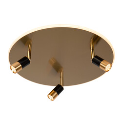 Cluedo large ceiling lamp diameter 48 cm LED dimmable 2700K matt gold brass