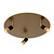 Cluedo Plafón grande diámetro 48 cm LED regulable 2700K latón oro mate