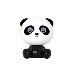 Lampe de table Panda chambre d'enfant LED dimmable 1x3W 3 StepDim noir