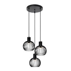 Filla 3x E14 suspension diamètre 32 cm noir