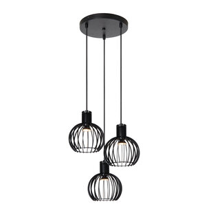 Filla 3x E14 hanglamp diameter 32 cm zwart