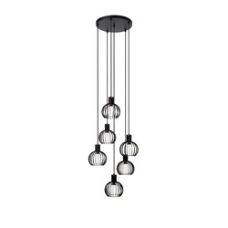 Filla 6x E14 hanging lamp diameter 35 cm black