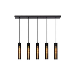 Lampe suspendue Lenny 5xE27 noire