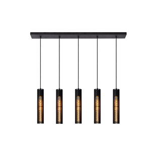 Lampe suspendue Lenny 5xE27 noire
