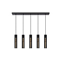 Lenny hanglamp 5xE27 zwart